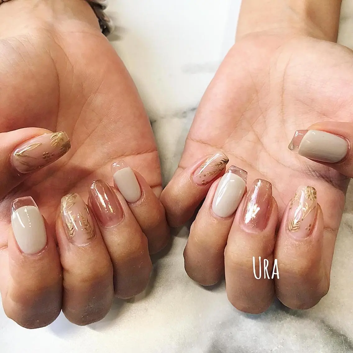 ネイル クリアネイル フレンチネイル UrakoNail 《nail》のネイルデザイン