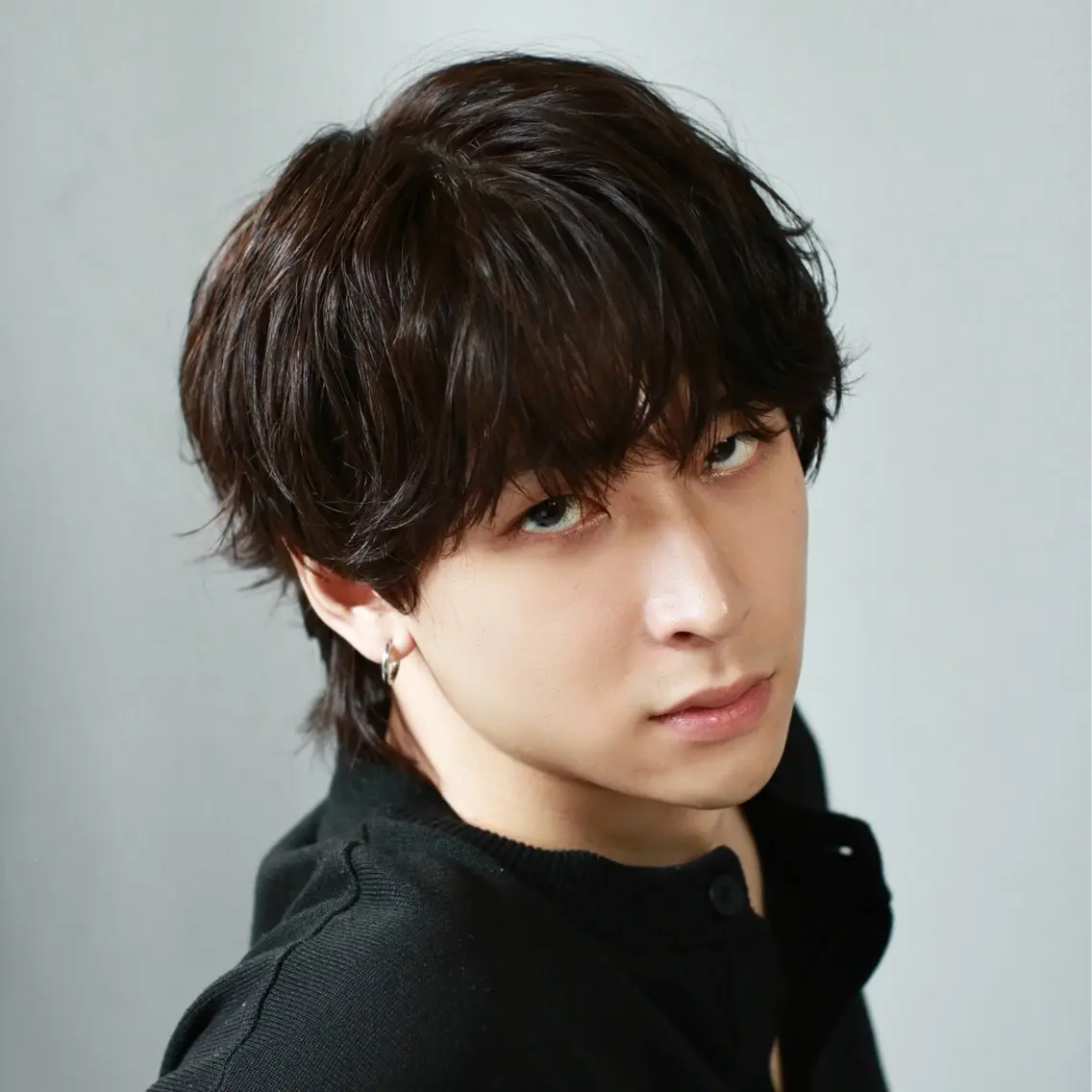 ミディアム カラー メンズ カット ヘアカラー 韓国ヘアADOR HARUKIのヘアスタイル