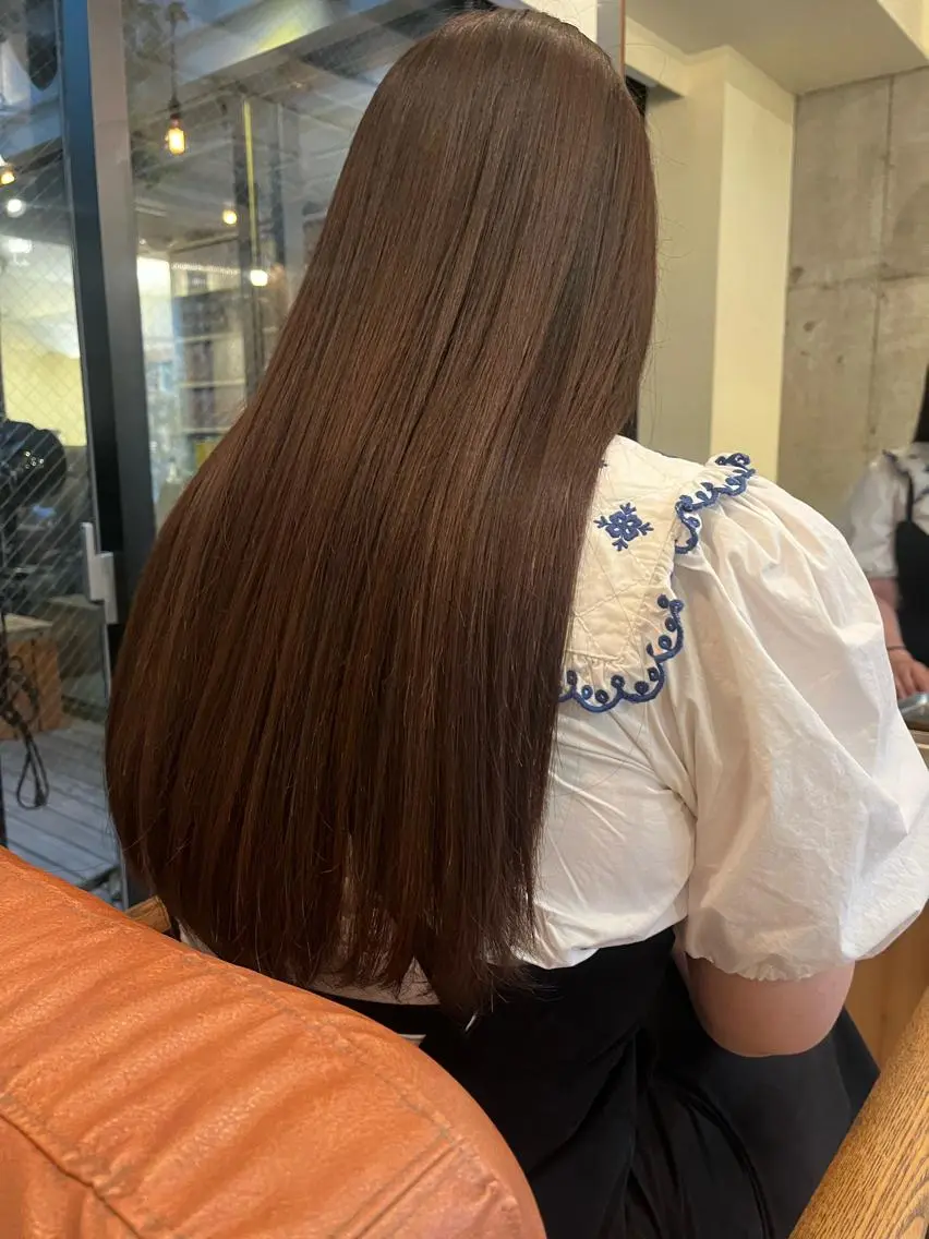 cut+暖色カラーメニューの写真