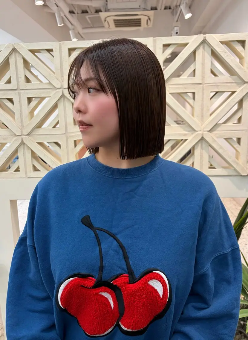 ショート ボブ カット ヘアカラー トリートメント 名駅/ショート/ボブ 透明感カラー/優里のヘアスタイル