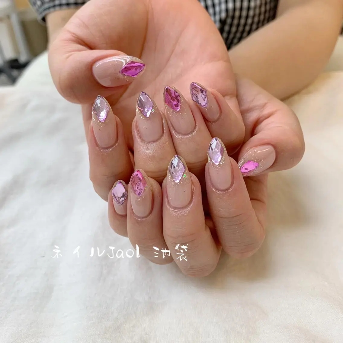 セミロング ネイルJaol 池袋のネイルデザイン