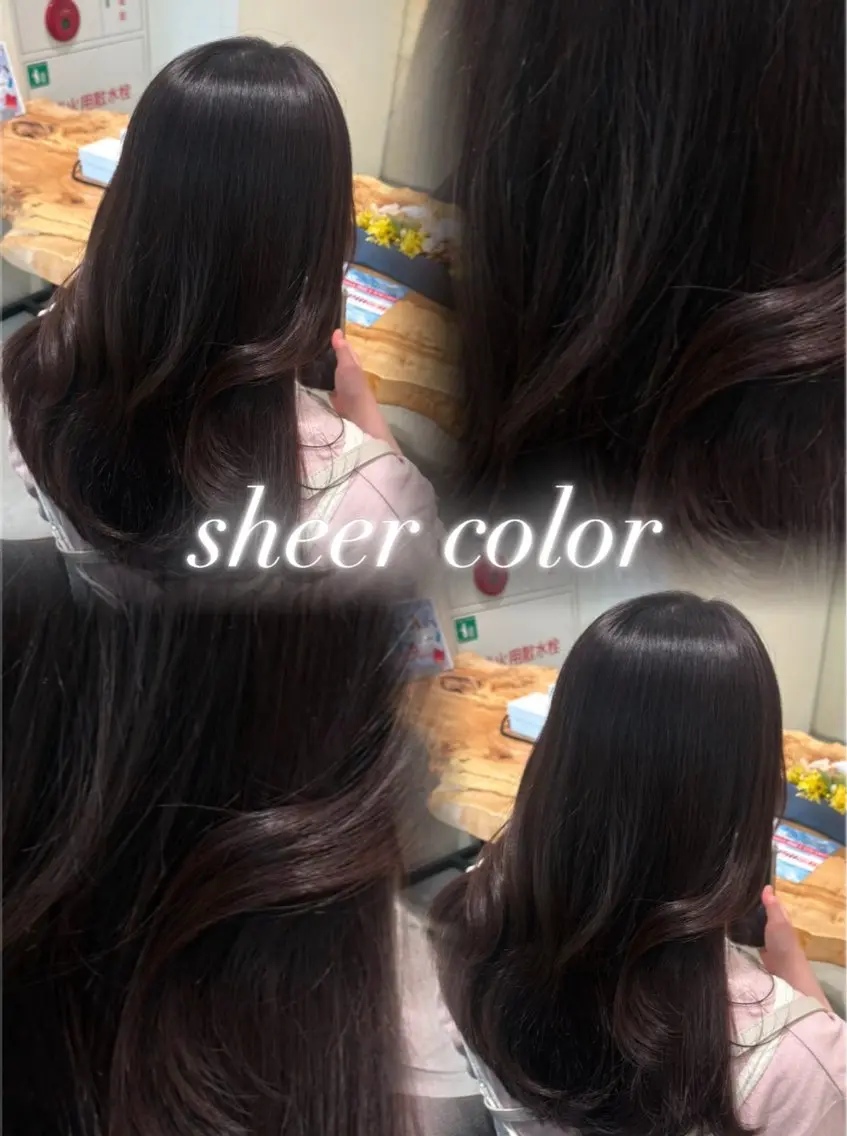 【￥１３０００】前髪・顔まわりポイントストレート➕髪質改善カラー💫/チョコレートブラウン.ラベンダー.暖色などの写真