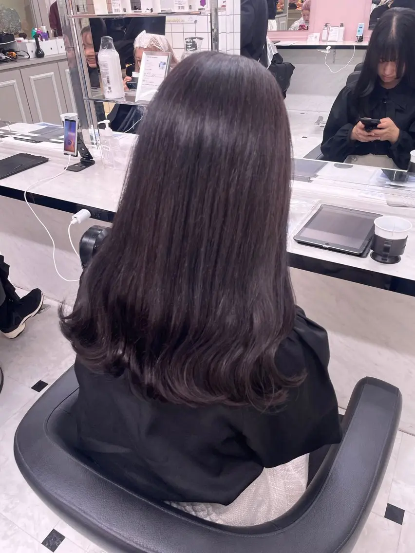 ロング カラー ヘアアレンジ 💖艶と似合わせ💖 カラーカット💖のヘアスタイル