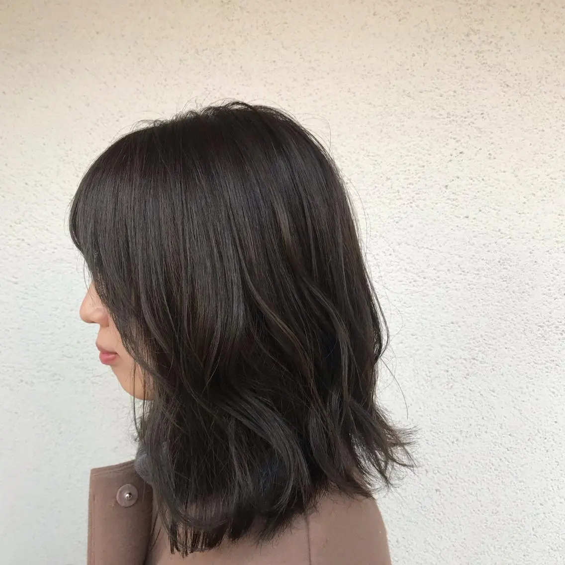 ミディアム カラー パーマ ニュアンスパーマ/ レイヤー/茶屋町のヘアスタイル