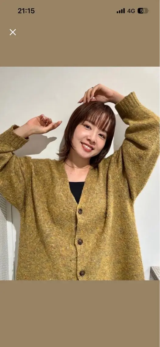 ミディアム カラー 横山 心優のヘアスタイル