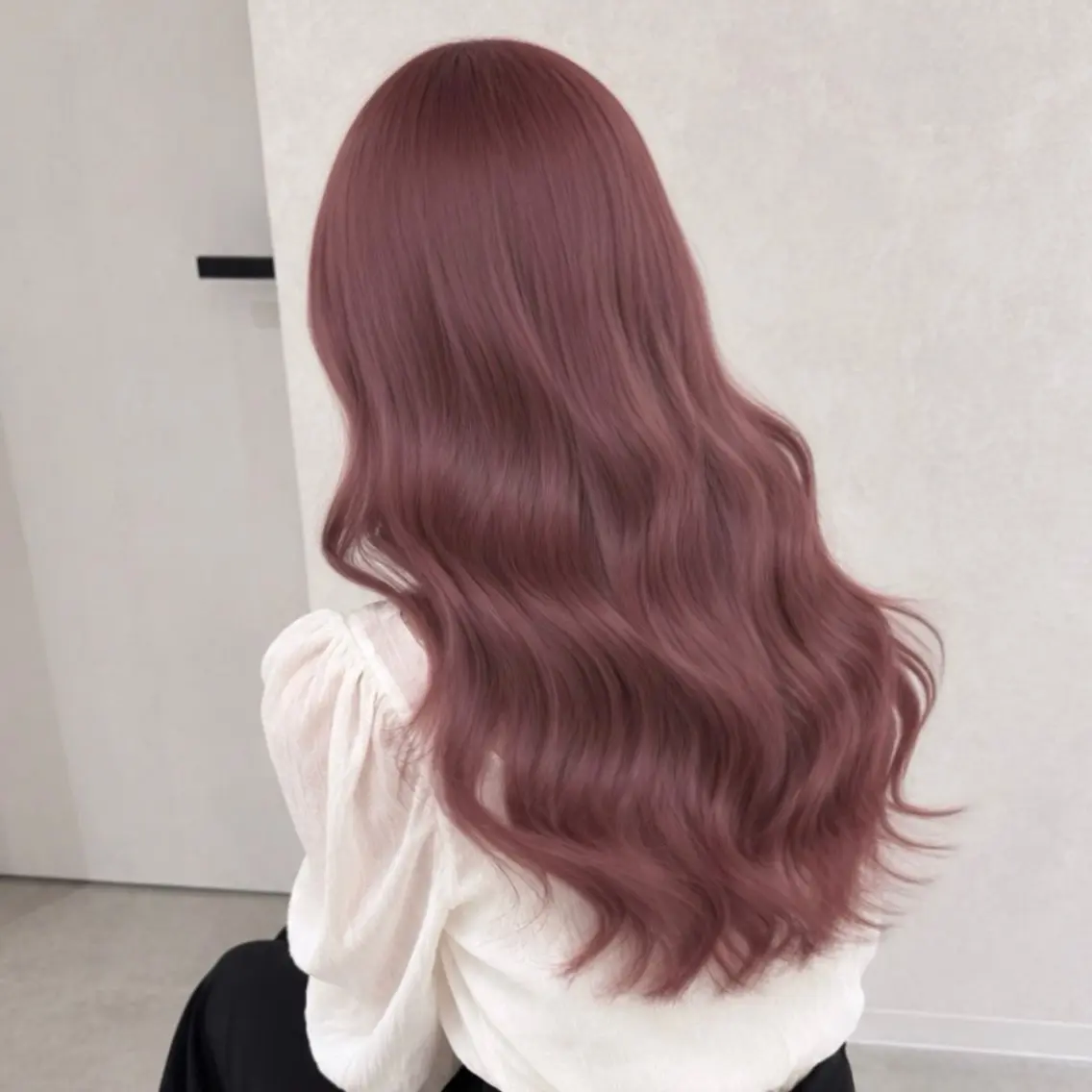 セミロング カラー カット ヘアカラー トリートメント 🎀ピンクベージュ/ 梅田/茶屋町🎀のヘアスタイル