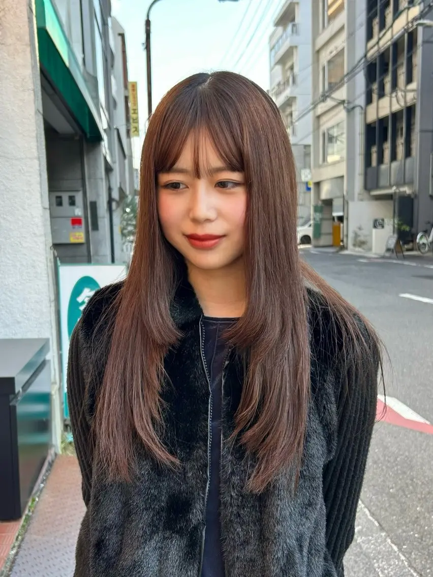ロング パーマ レイヤーカット 池田 咲希のマツエク・マツパデザイン