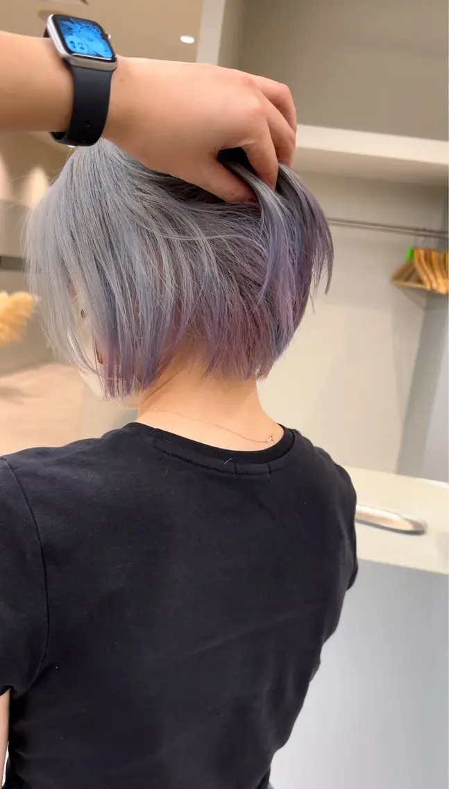 ショート カット ヘアカラー 🫧ペール系カラー /デザイン秀喜🫧のヘアスタイル