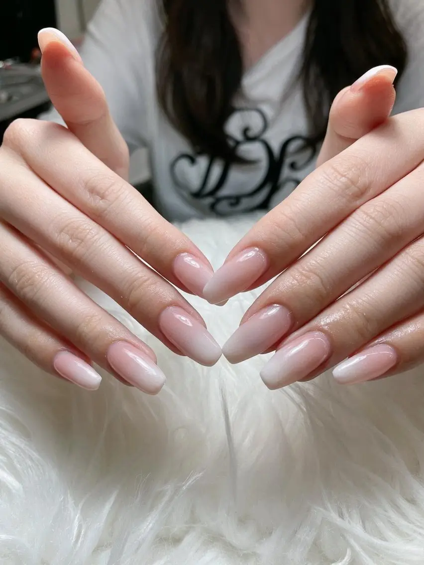 ネイル 長さ出し フレンチネイル グラデーション 韓国ネイル マグネットネイル ハンドネイル Lannie nailのネイルデザイン