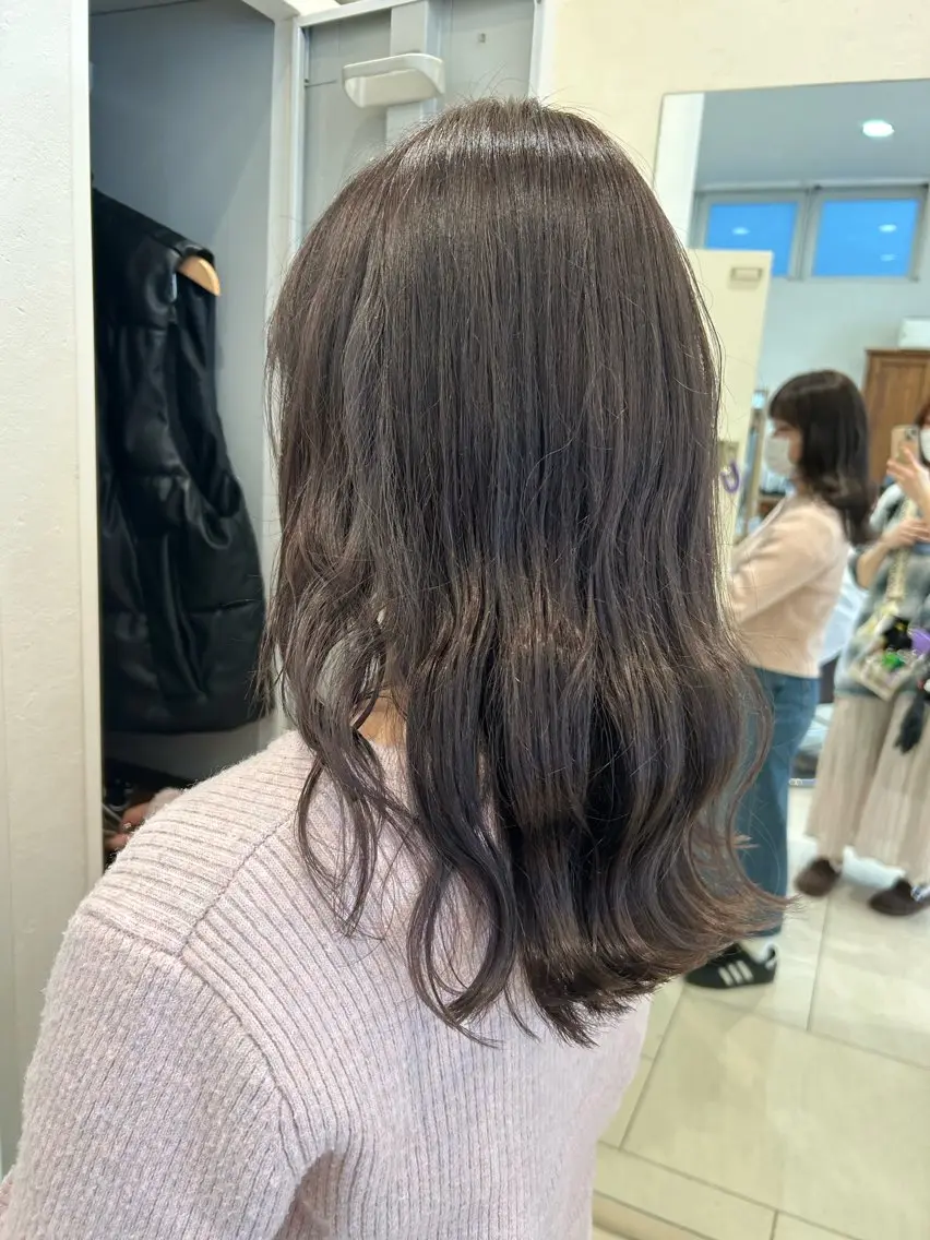 カラー 透明感カラー イルミナカラー 透明感カラー🌿 藤沢Lina ななよのヘアスタイル