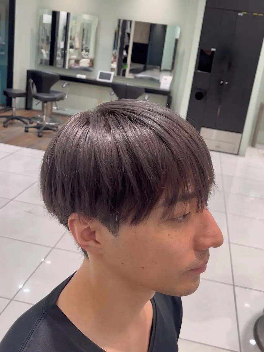 カラー メンズ メンズブリーチ ブリーチ グレージュ カット ヘアカラー トリートメント 駒野 晃のヘアスタイル