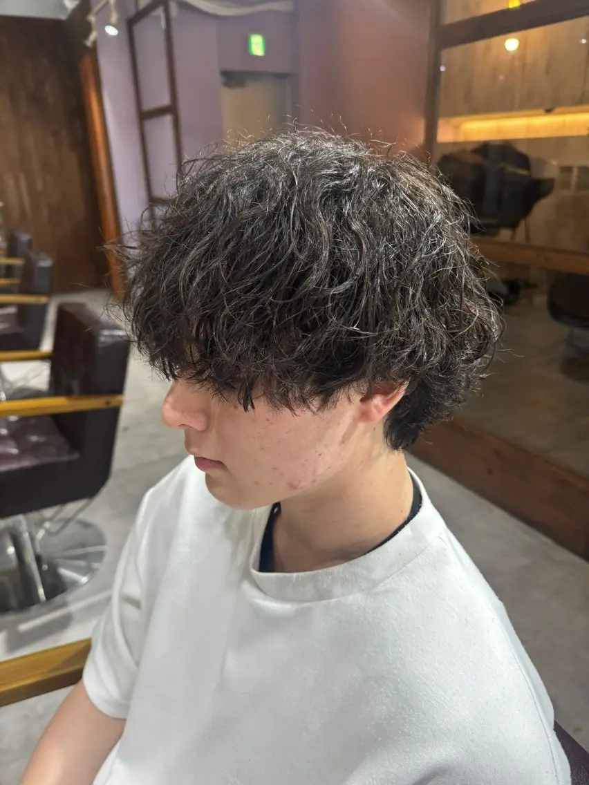 ショート カット パーマ 山本 玲桜のヘアスタイル