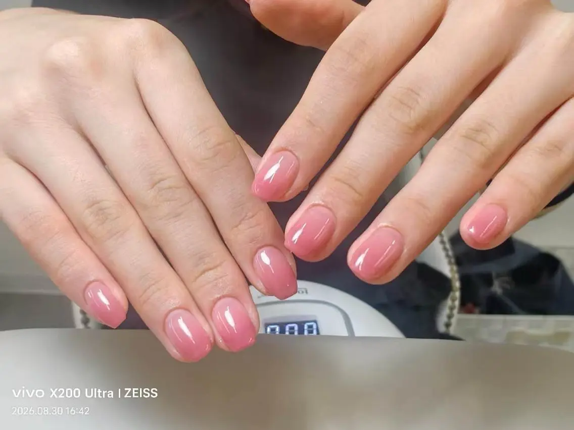 ネイル ジェルネイル オフィスネイル ワンカラーネイル ハンドネイル cuteTips ユイのネイルデザイン