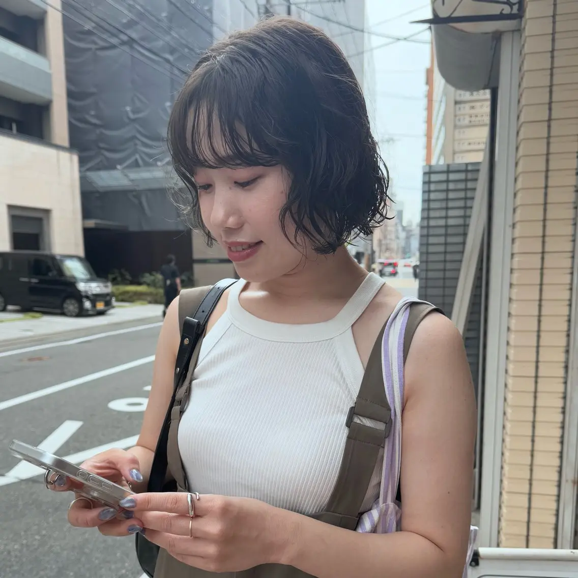 ショート カラー パーマ カット ヘアカラー パーマ トリートメント しずく/Lilu/ 博多美容室のヘアスタイル