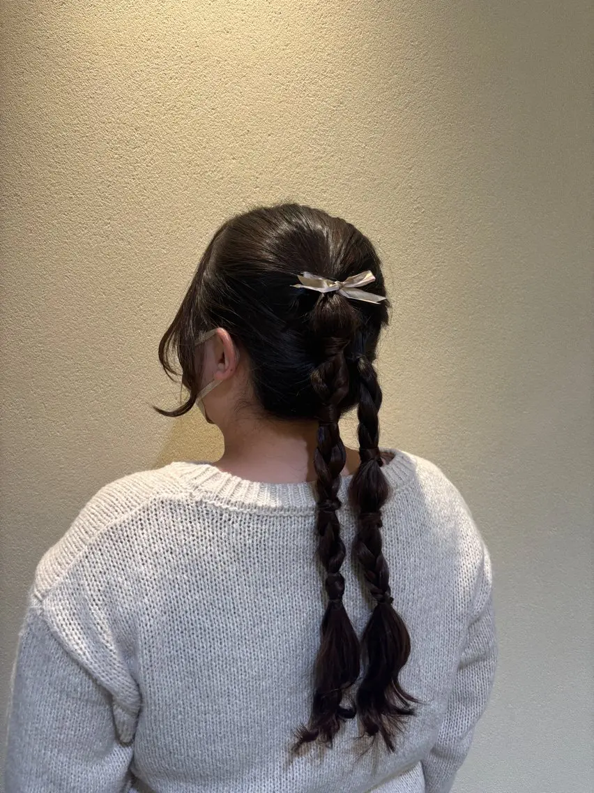 ヘアアレンジ ヘアセット 加納 望玖のヘアスタイル