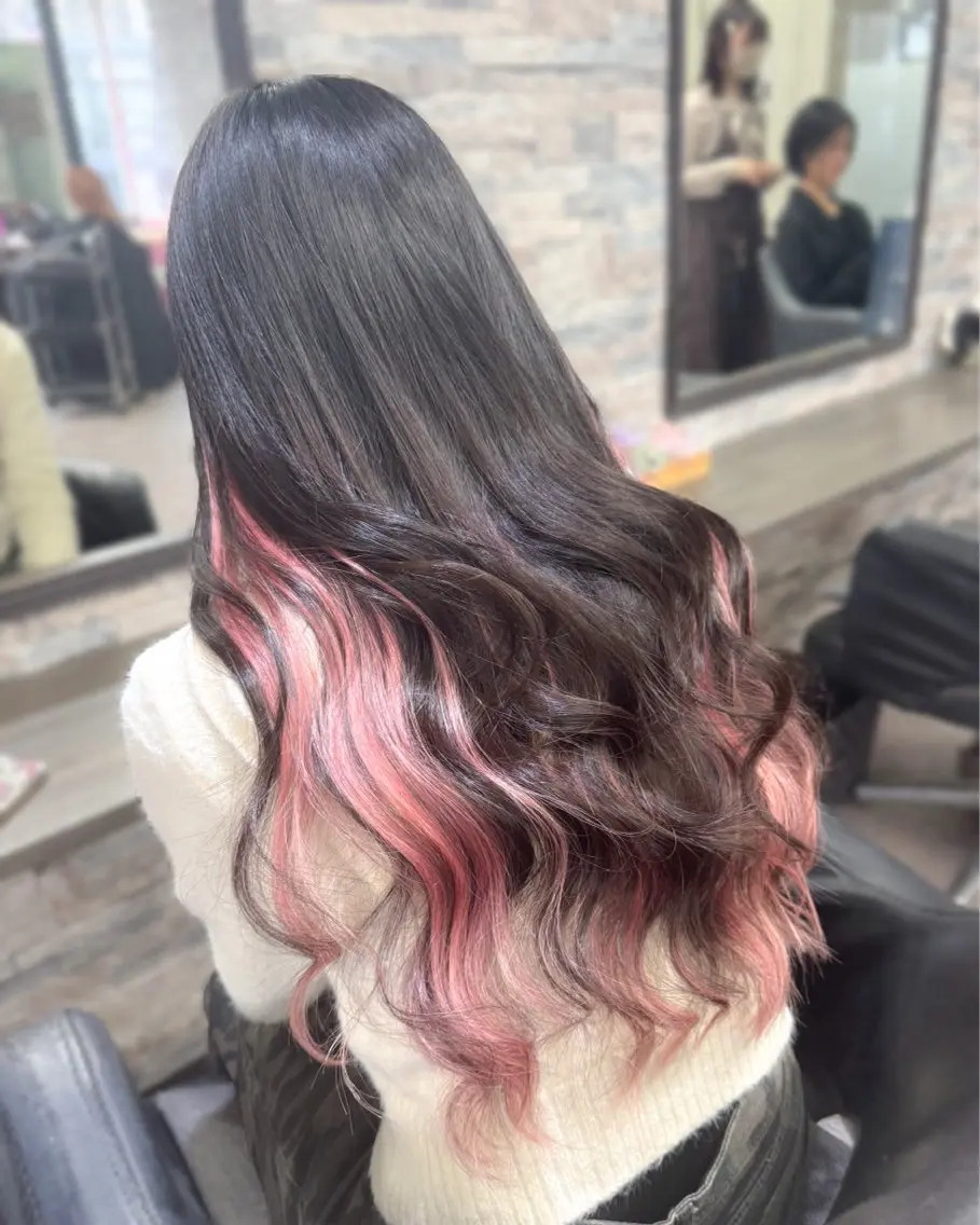 ロング カット エクステ ハイトーンエクステ 🎩カズキ🎩のヘアスタイル
