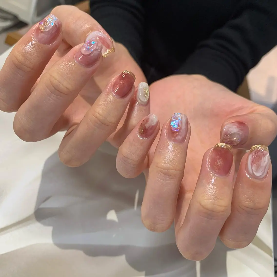 ネイル ニュアンスネイル マキノ ユイのネイルデザイン
