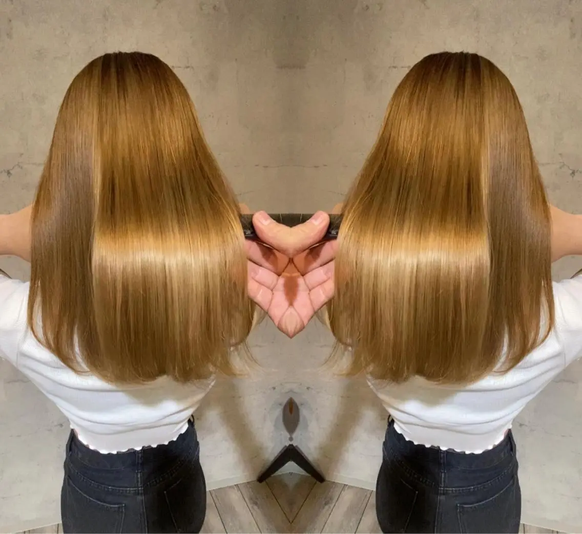 セミロング カラー アディクシーカラー ブリーチ ケアブリーチ ダブルカラー イルミナカラー カット ヘアカラー トリートメント 髪質改善/縮毛矯正 /naokiのヘアスタイル
