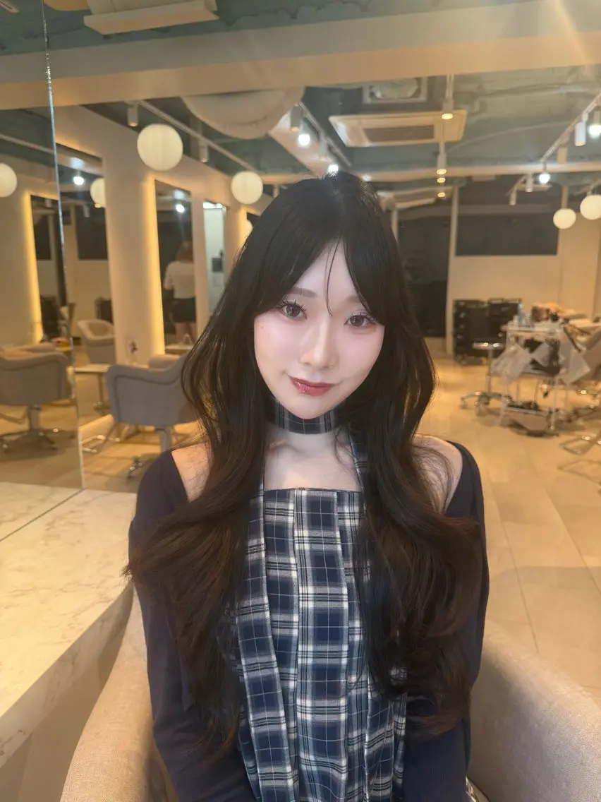 【人気No.2♡】ブリーチなし透明感ワンカラー🩰+Aujua4stepトリートメント(超音波アイロン付)の写真