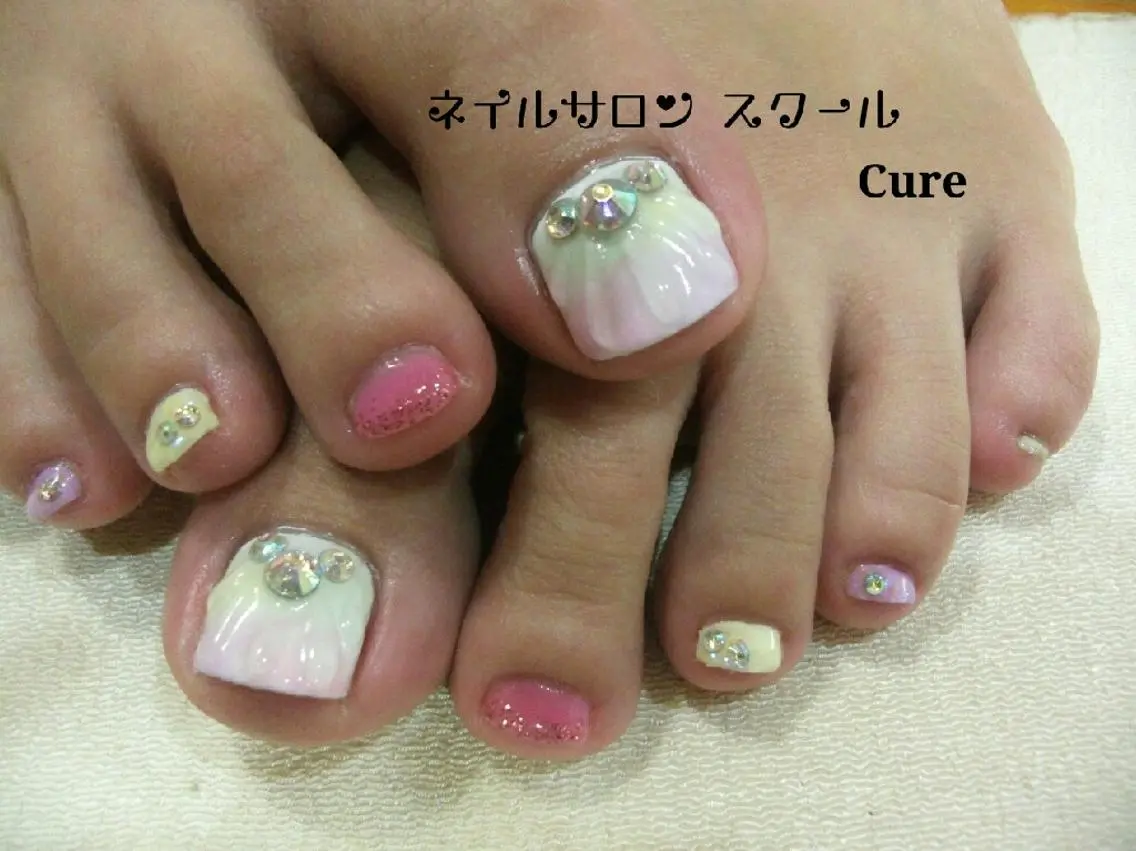 ネイル フットネイル ジェルネイル ネイルサロン Cureのネイルデザイン