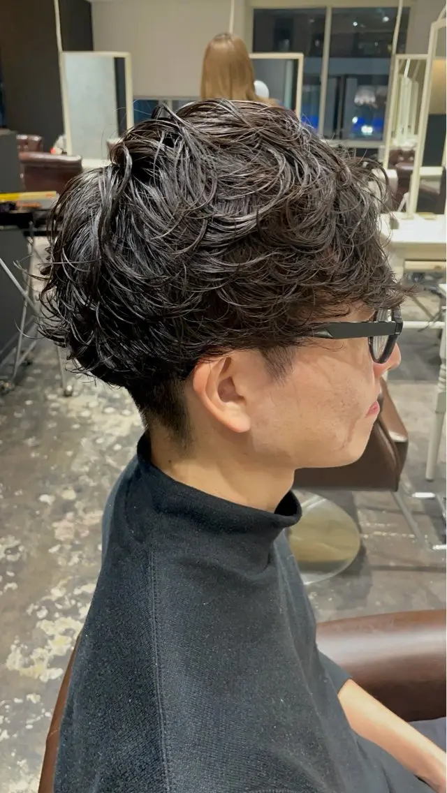 パーマ メンズ カット パーマ 💈メンズ職人 ルキト💈のヘアスタイル