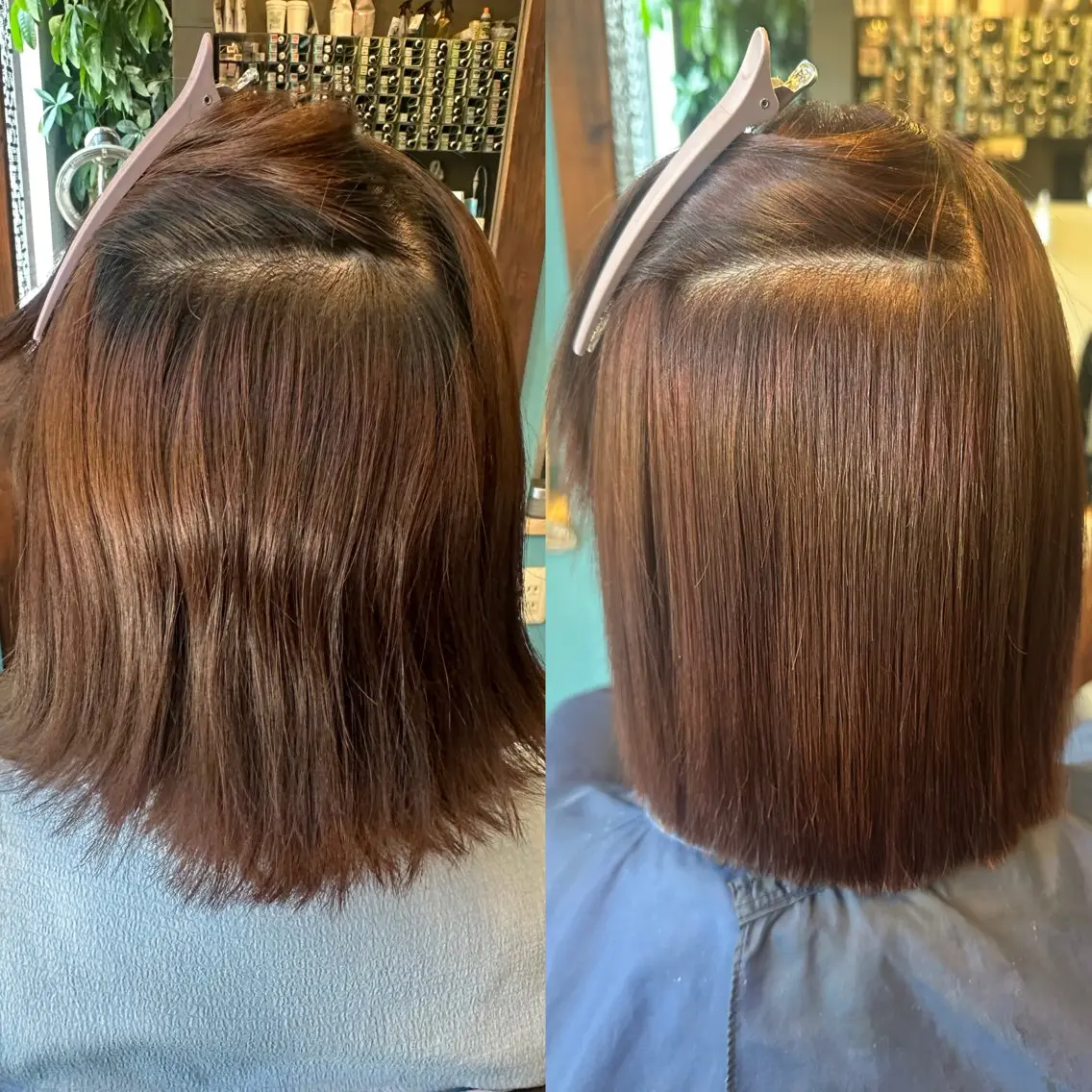 ミディアム 縮毛矯正 安達 望のヘアスタイル
