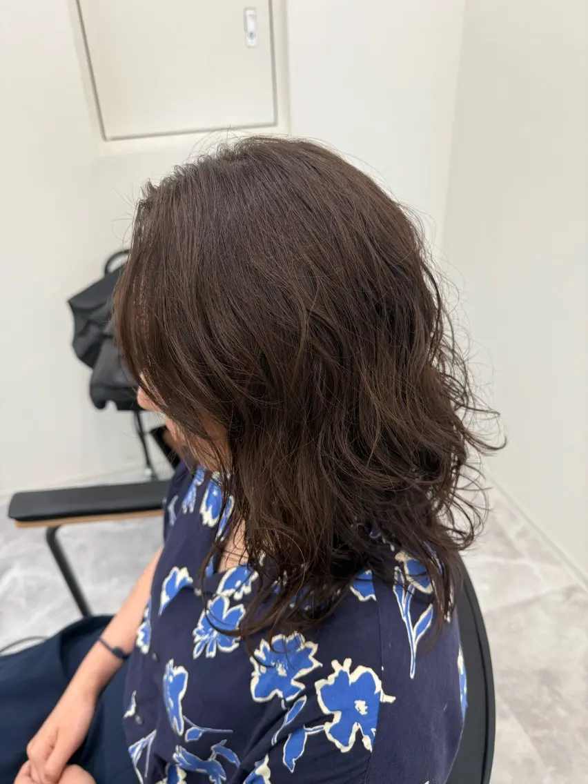 ロング カラー パーマ 髪質改善 Chihiro🫧のヘアスタイル