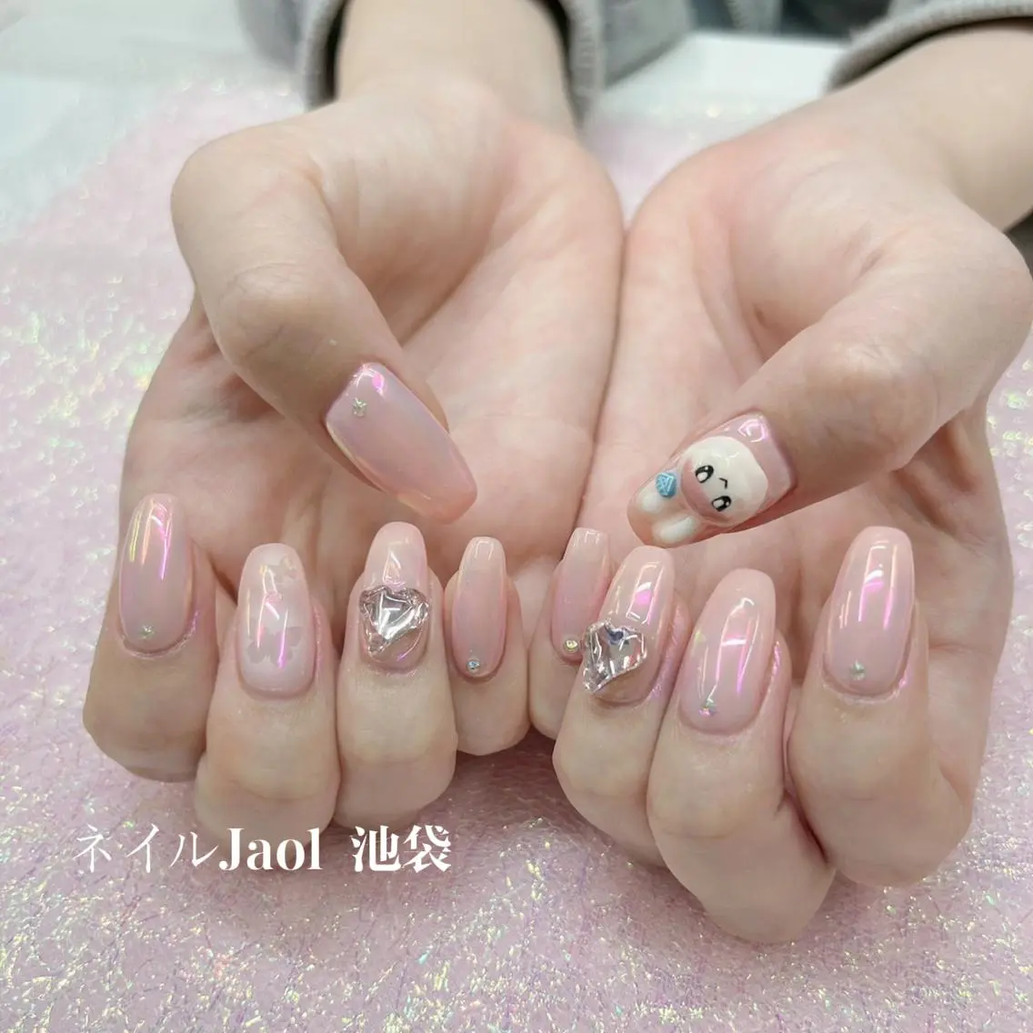 セミロング ネイルJaol 池袋のネイルデザイン