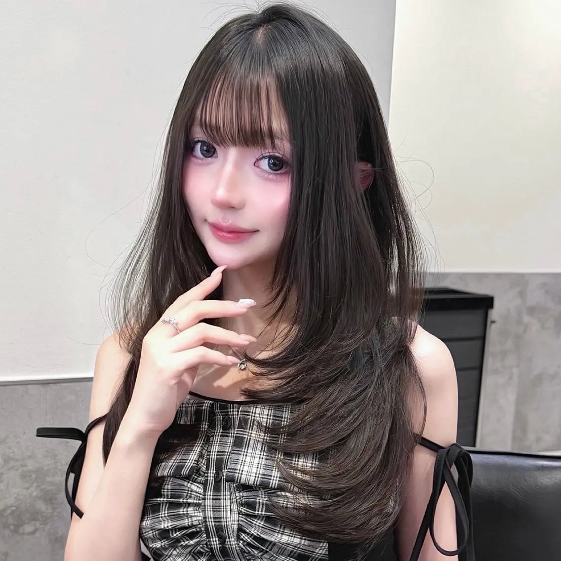 ロング カラー 透明感カラー 韓国風ヘア レイヤーカット カット ヘアカラー トリートメント 韓国系支持率No.1 レイヤー特化/きょうのヘアスタイル