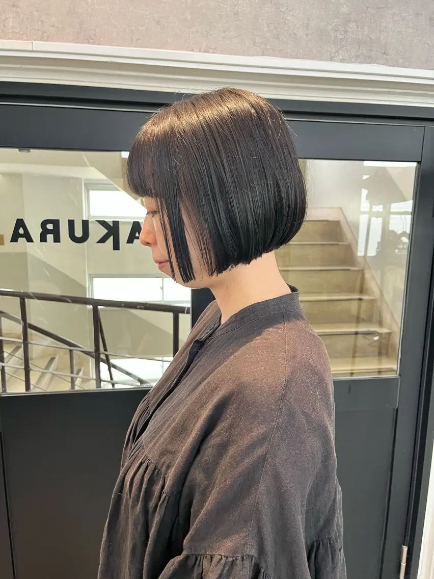 ショート カット 縮毛矯正 トリートメント ボブ×縮毛矯正 ryotaのヘアスタイル