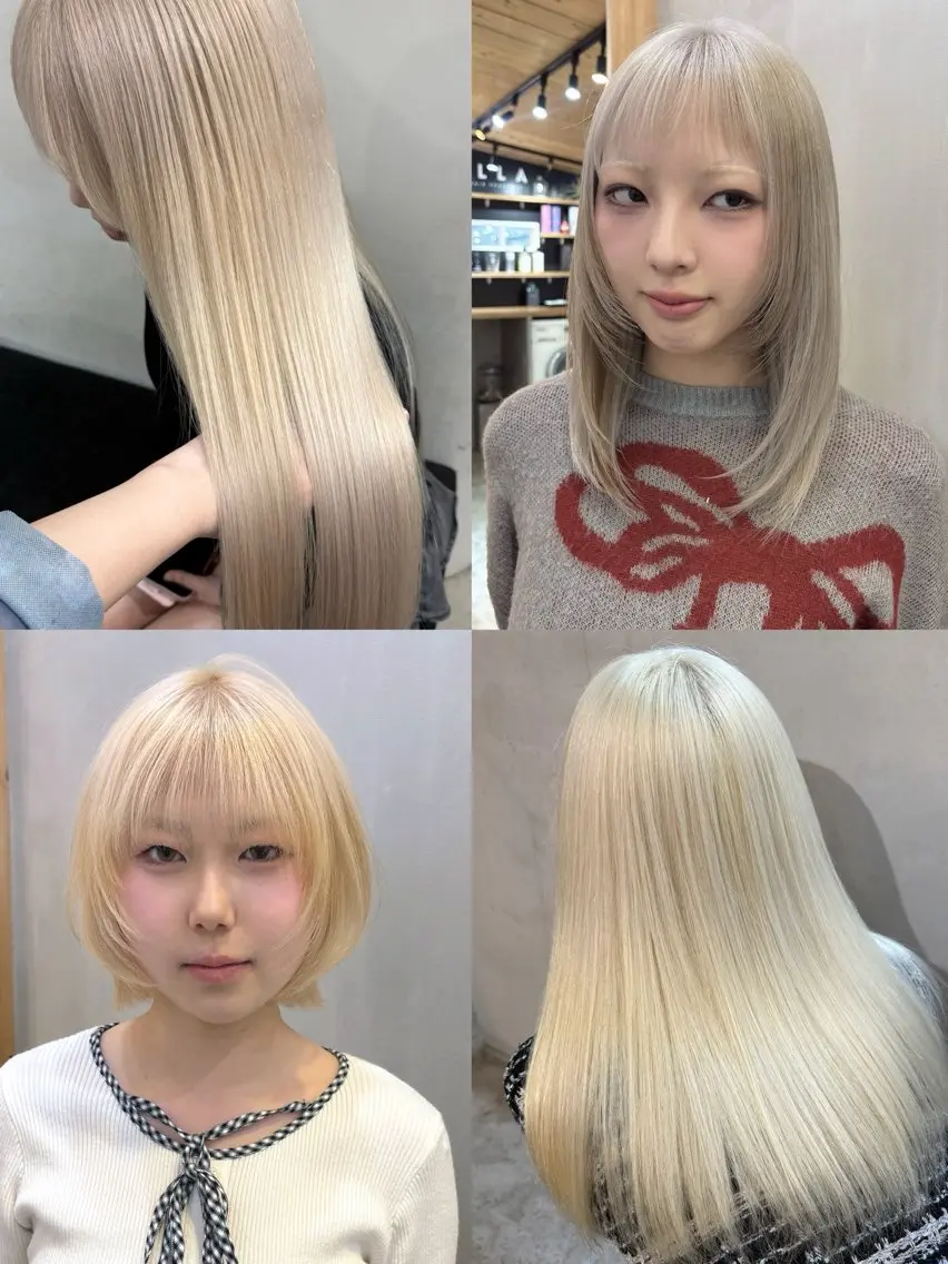 カラー ヘアカラー ダブルカラー/寒色 カラー/リリカ🦕のヘアスタイル
