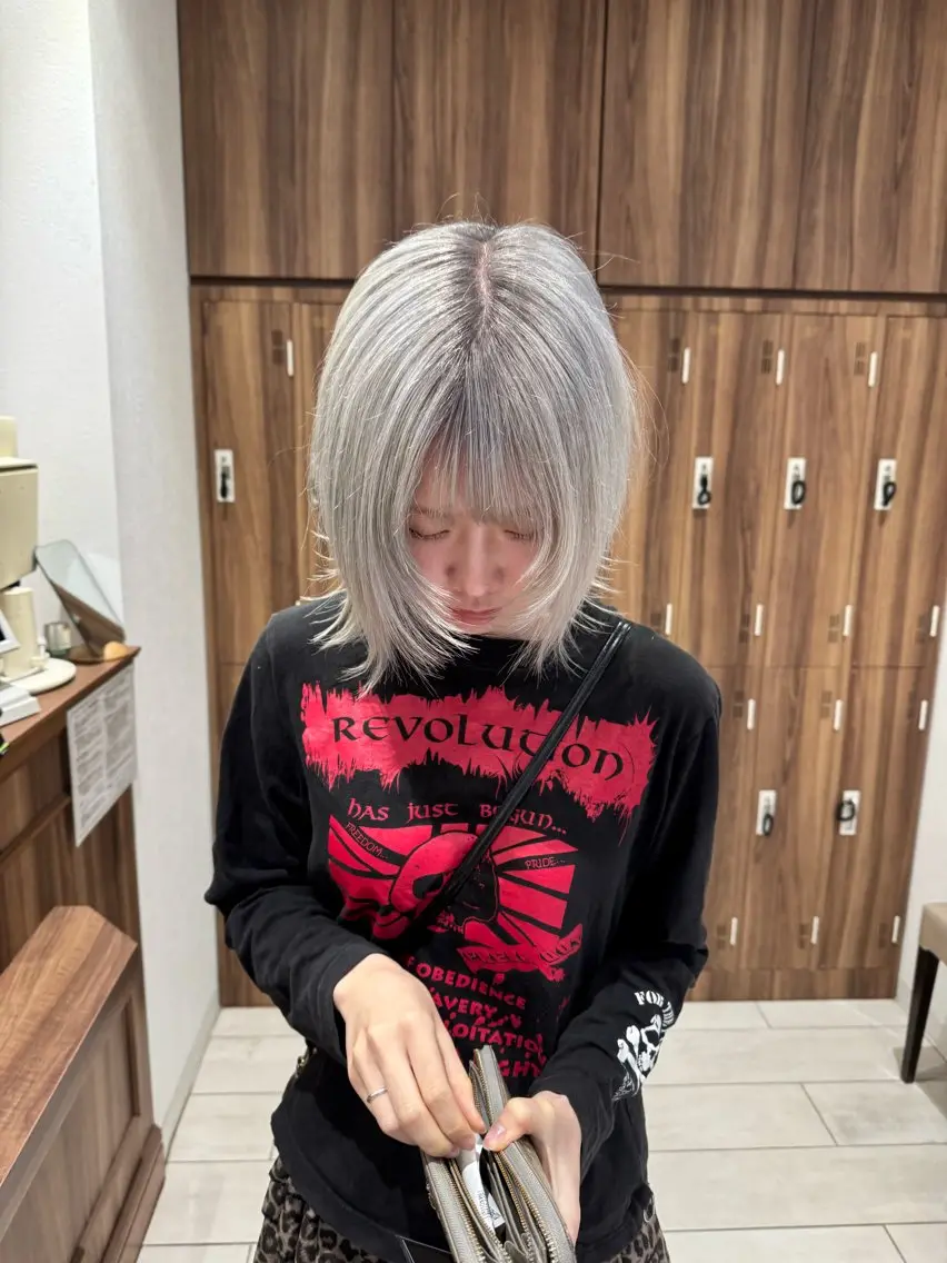 ミディアム カラー カット ヘアカラー ﾃﾞｻﾞｲﾝｶﾗｰ Mirutayaのヘアスタイル