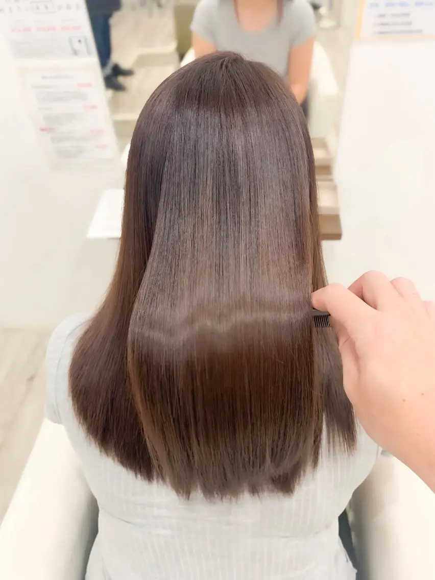 《4》カット+髪質改善ストレート￥11500の写真