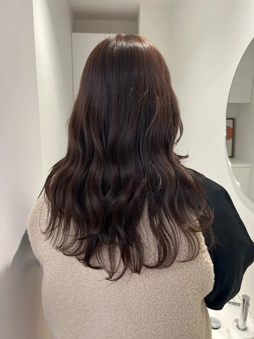 セミロング ヘアカラー アレンジ/ブラウン カラー HARU🕯のヘアスタイル