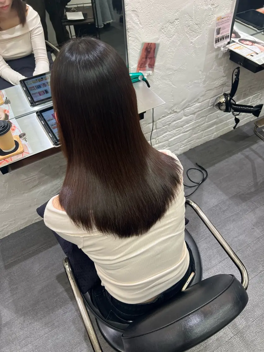 ロング 松下 英奈のヘアスタイル