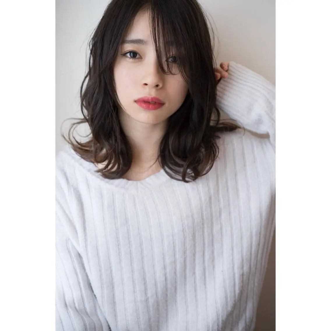 ミディアム パープルカラー カット ヘアカラー パーマ トリートメント 黒崎 伸治のヘアスタイル
