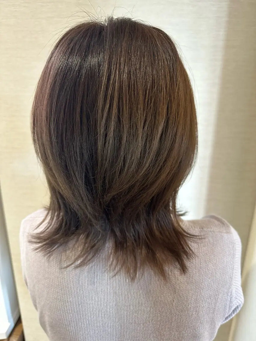 ꒰補修特化 ‪꒱‬美髪プロテインTr+𝗔𝘂𝗷𝘂𝗮 3Step Tr+艶カラー+カット+炭酸☆の写真