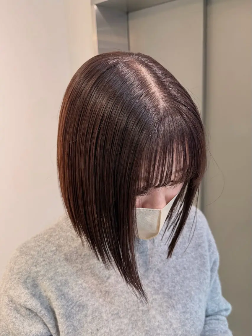 【人気No.1💕】似合わせカット➕ツヤ感潤いカラー➕インプライム2stepトリートメント🥣の写真