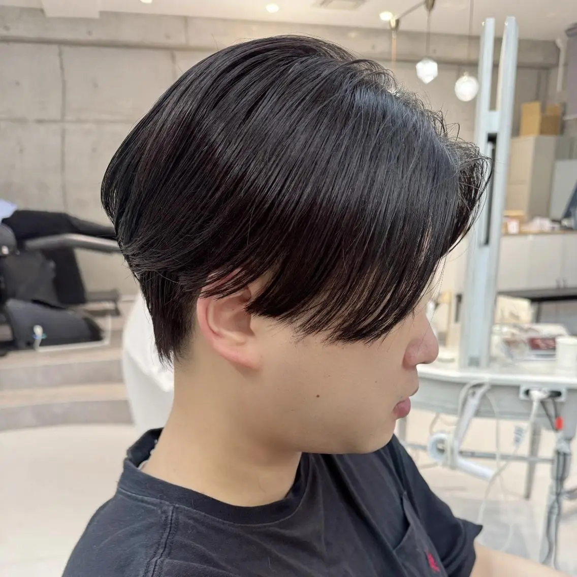 【🌂癖毛のメンズおすすめ☔️】ナチュラルストレート+メンズカット✂️ ¥15800(リピーター+3300)の写真