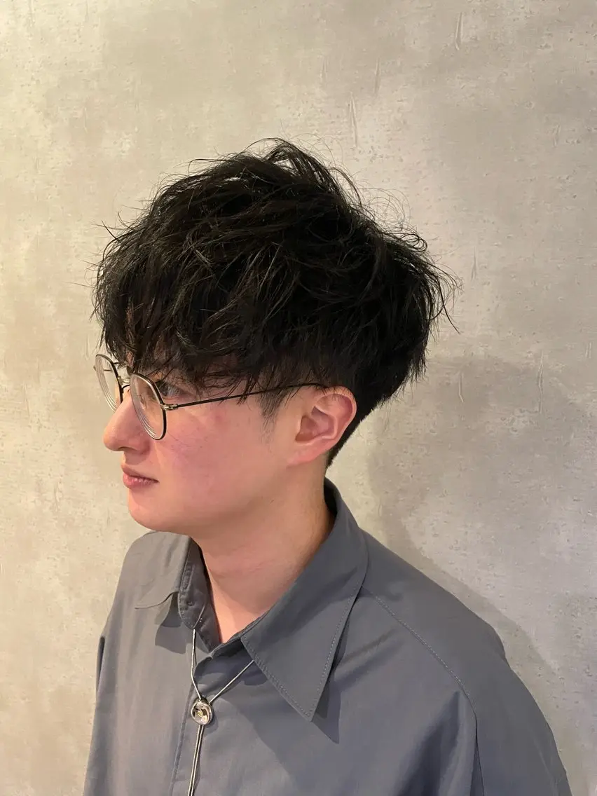 メンズ カット ヘアセット 心斎橋/メンズ /ルレイル/地形真希のヘアスタイル