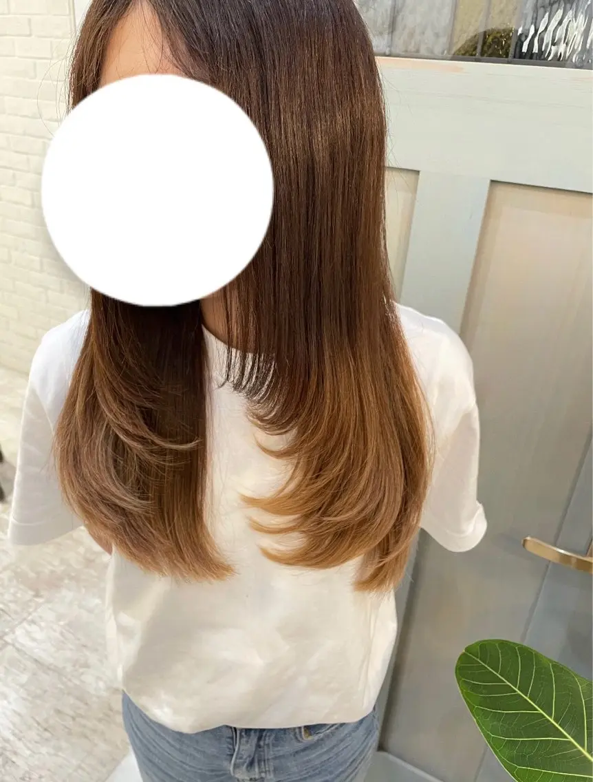 ロング レイヤーカット いさか ゆうきのヘアスタイル