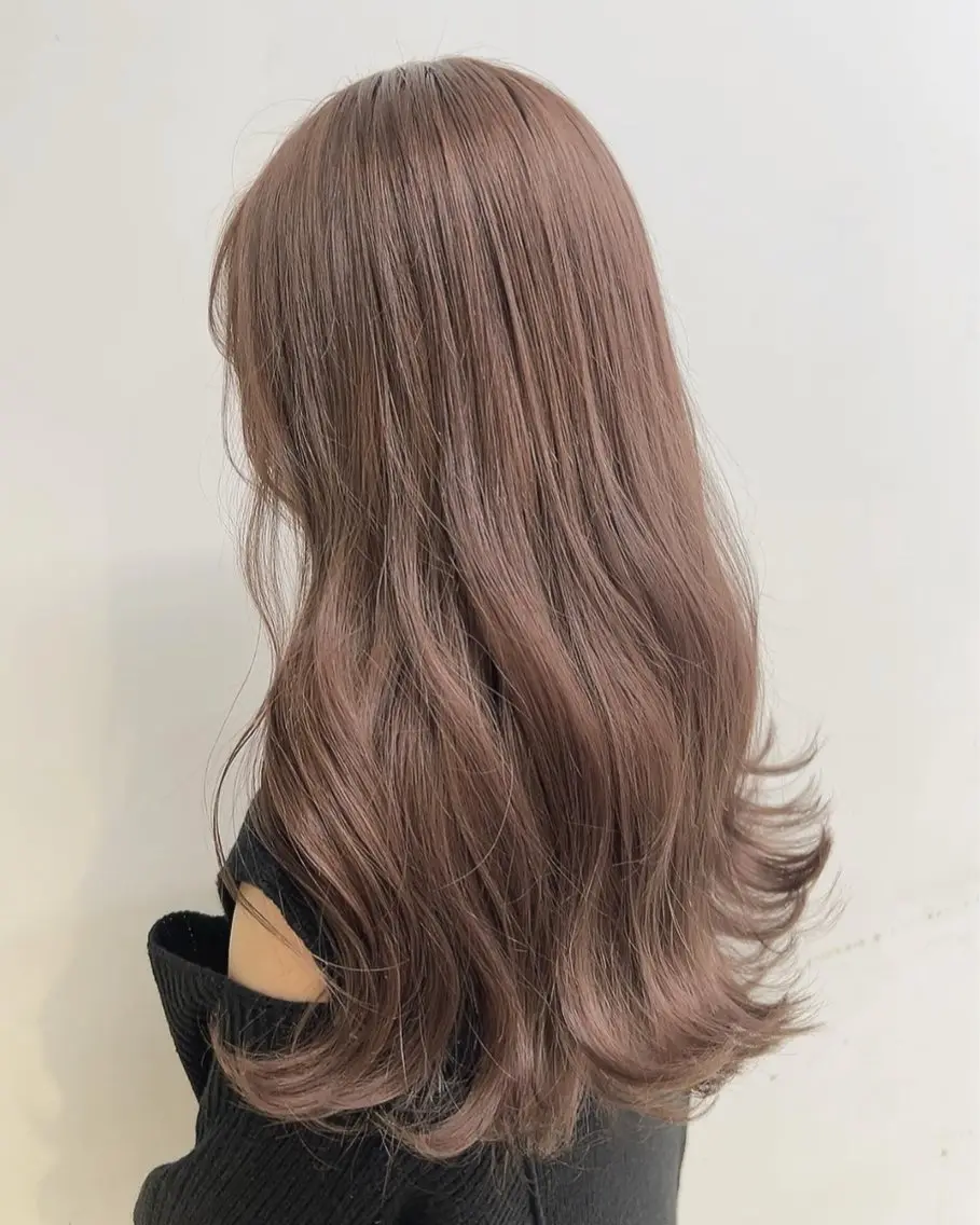 ミディアム カラー ヘアカラー トリートメント 🥞ベージュ系カラー 【すずきりほ】🥞のヘアスタイル