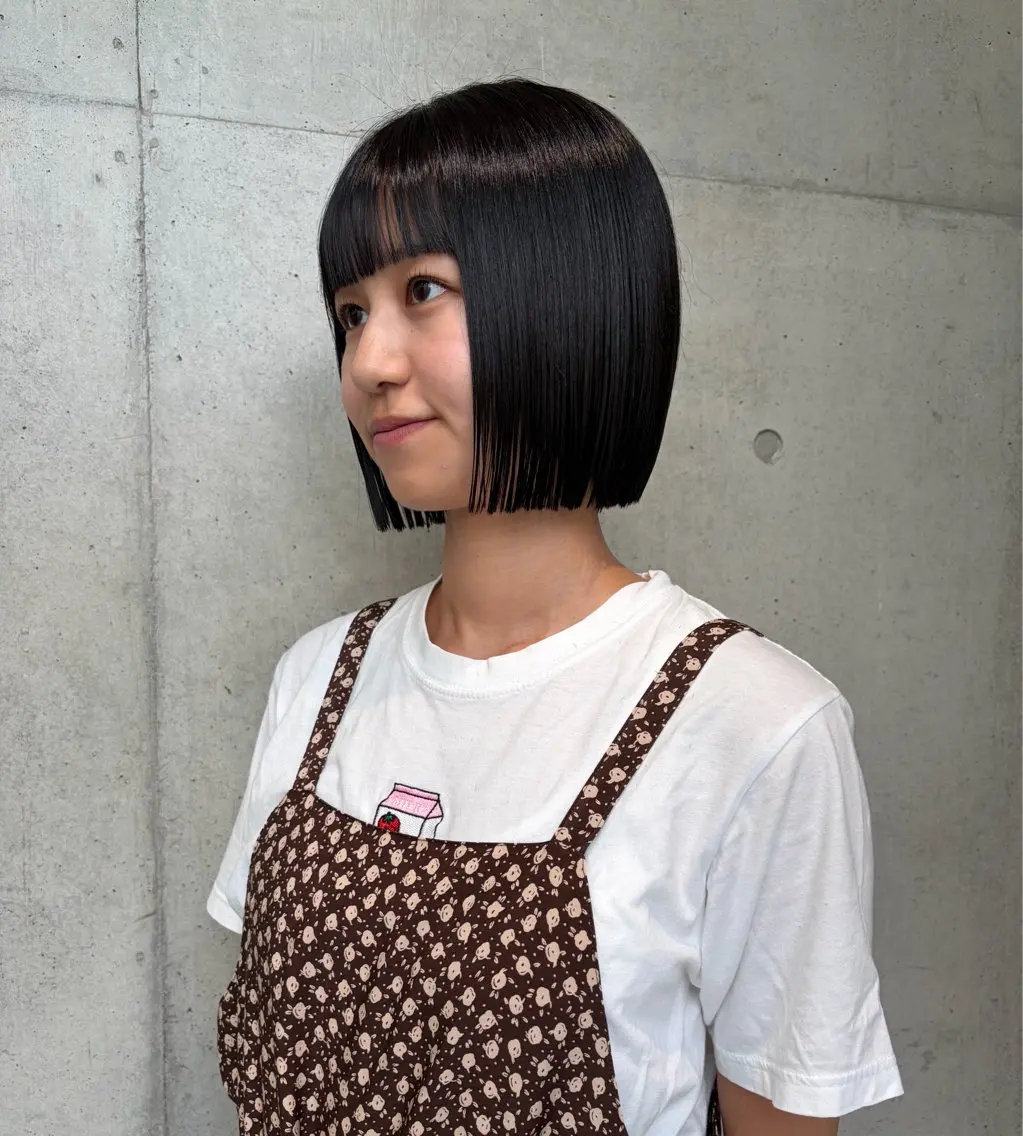 ショート カラー ヘアアレンジ カット ヘアカラー トリートメント ボブ艶モテカラー🫧 カリンのヘアスタイル