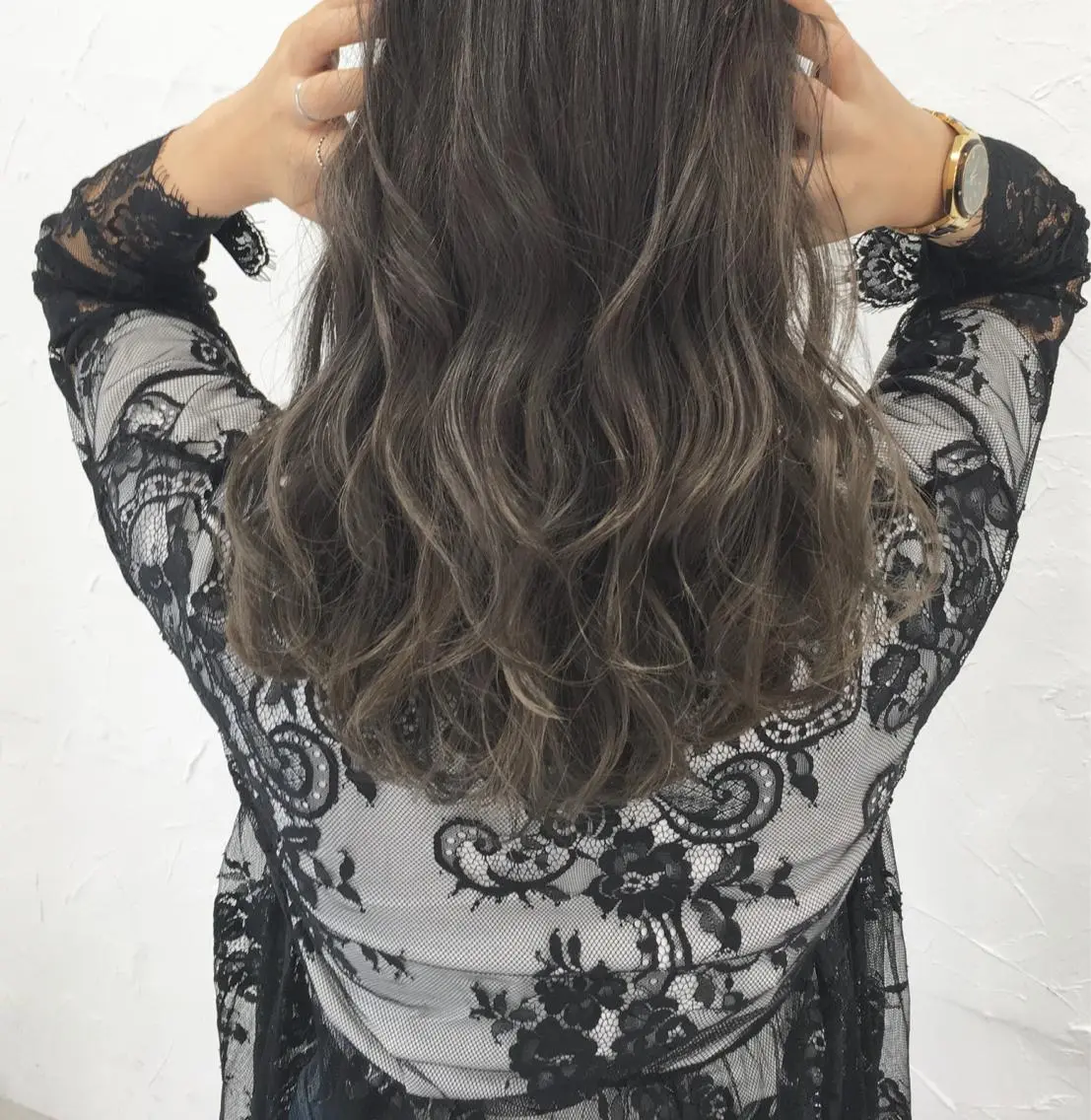 ロング ヘアアレンジ 脱!黒髪 ダブルカラー【上野】のヘアスタイル