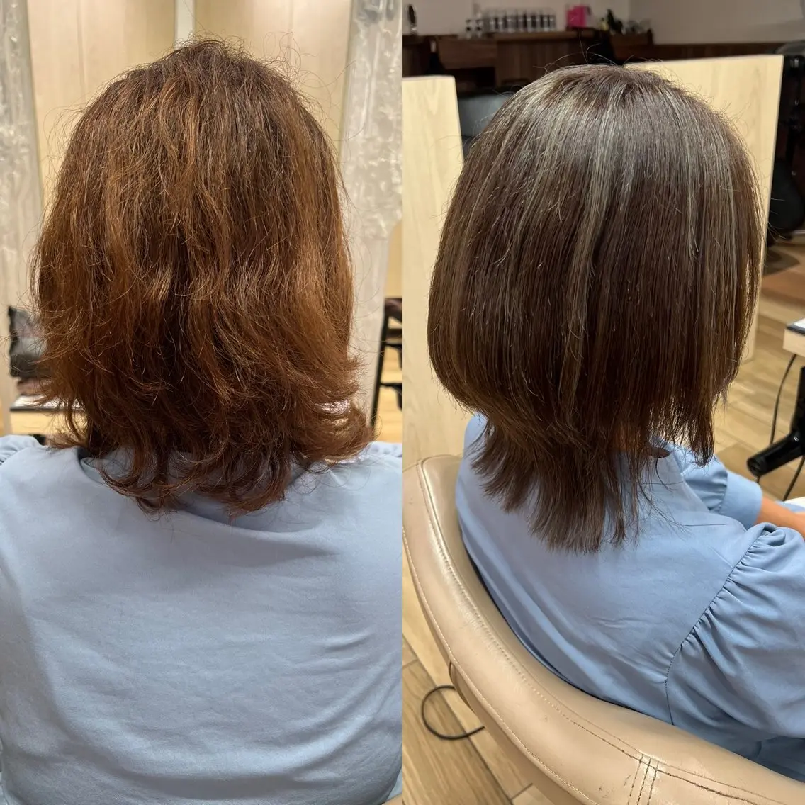 ミディアム カラー 高橋 香奈のヘアスタイル