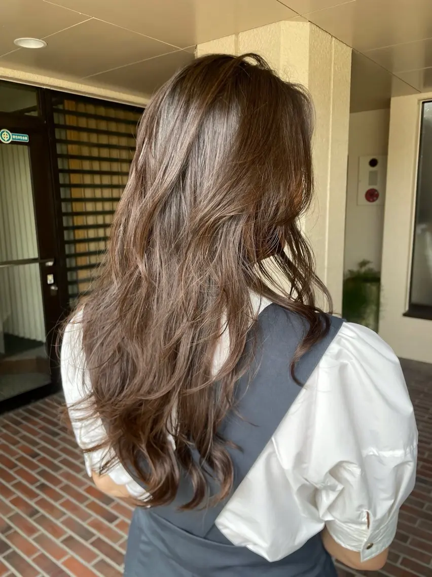 ロング カラー 透明感カラー kaito /都立大学herのヘアスタイル