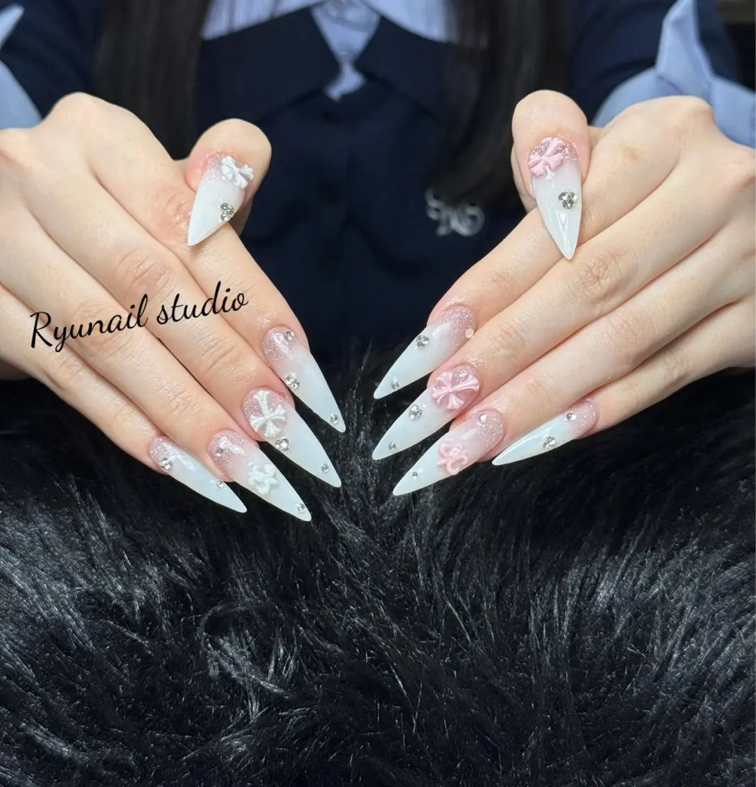 ネイル アートネイル ジェルネイル マグネットネイル ニュアンスネイル シンプルネイル ハンドネイル Ryu Nail NekoChanのネイルデザイン