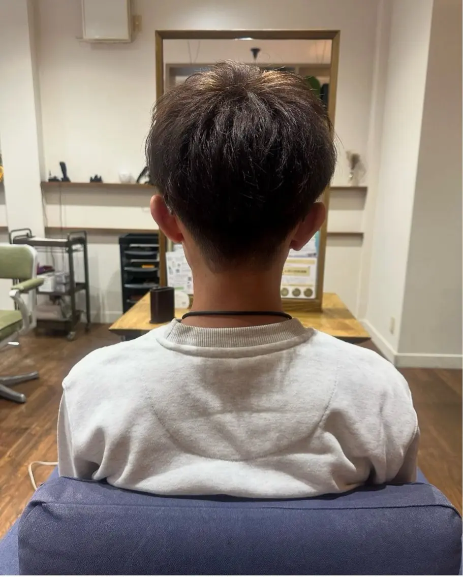 メンズカット＋カラーの写真