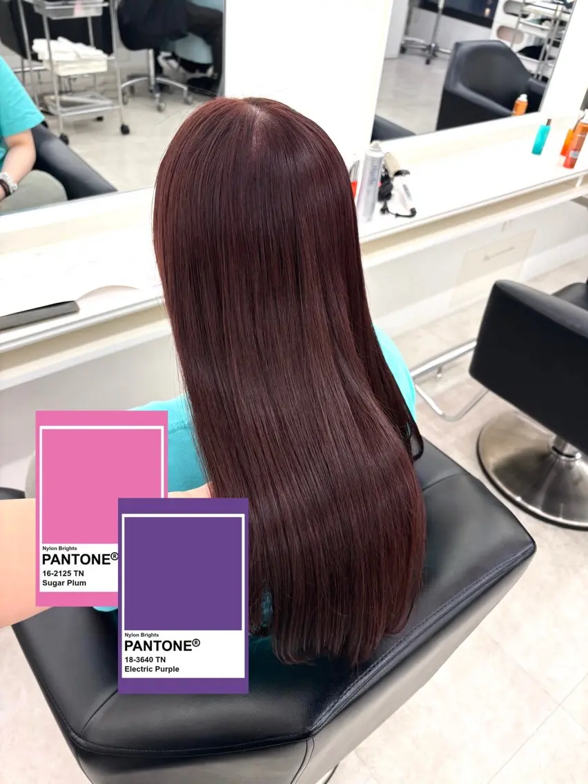ロング カラー ヘアカラー ParveMix 楠本結菜💟のヘアスタイル