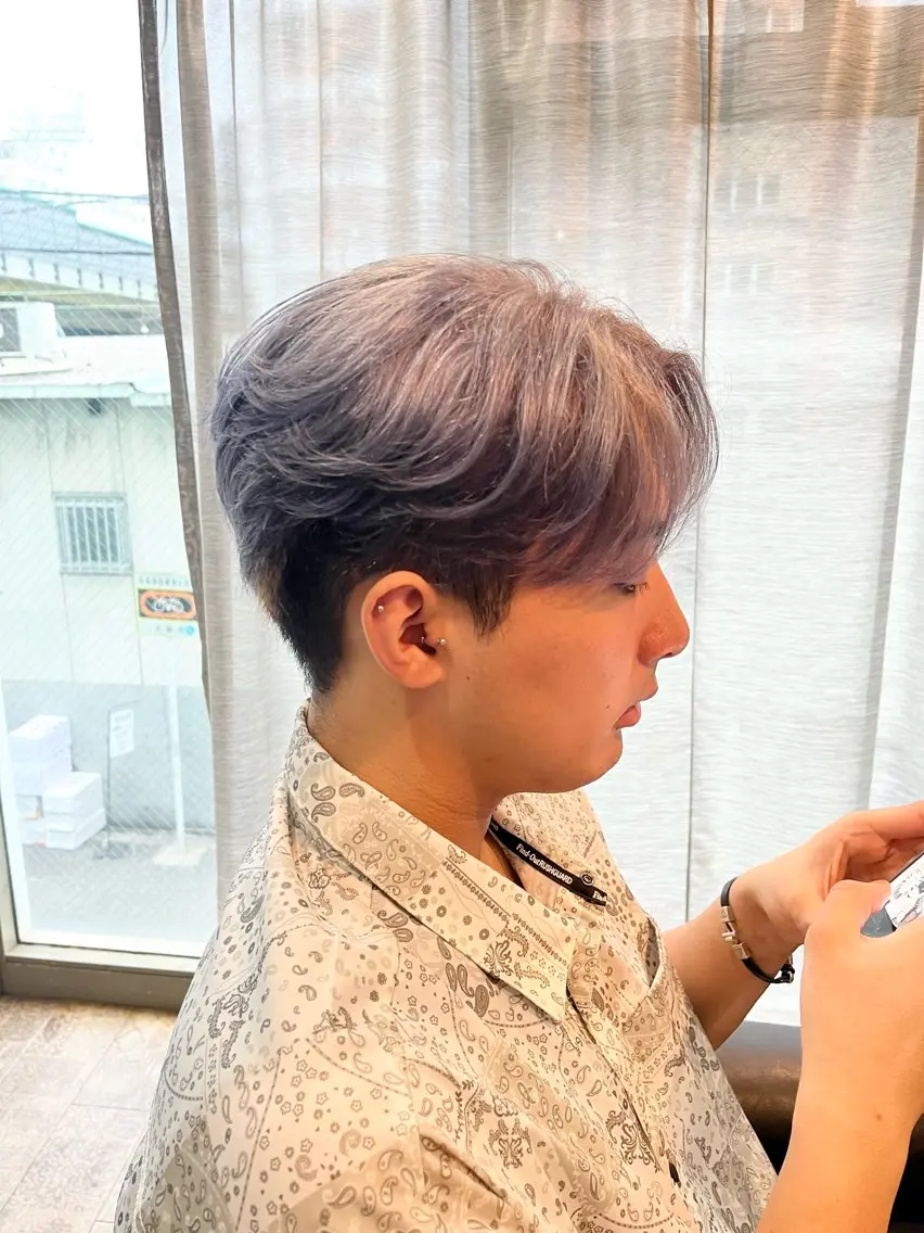 【メンズ限定🌟】ブリーチ込みメンズダブルカラー！の写真